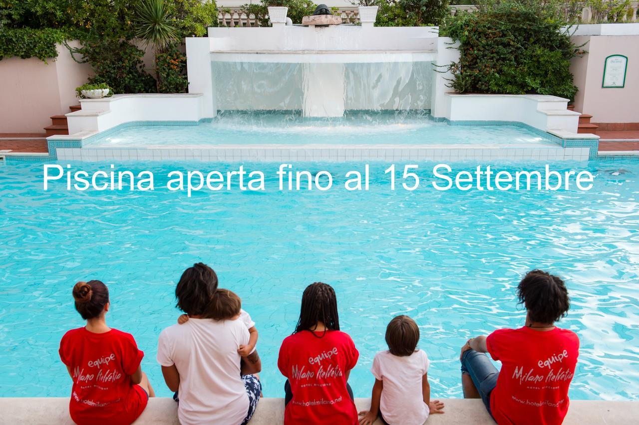 Hotel Milano Helvetia - In Centro Con Piscina Riccione Luaran gambar
